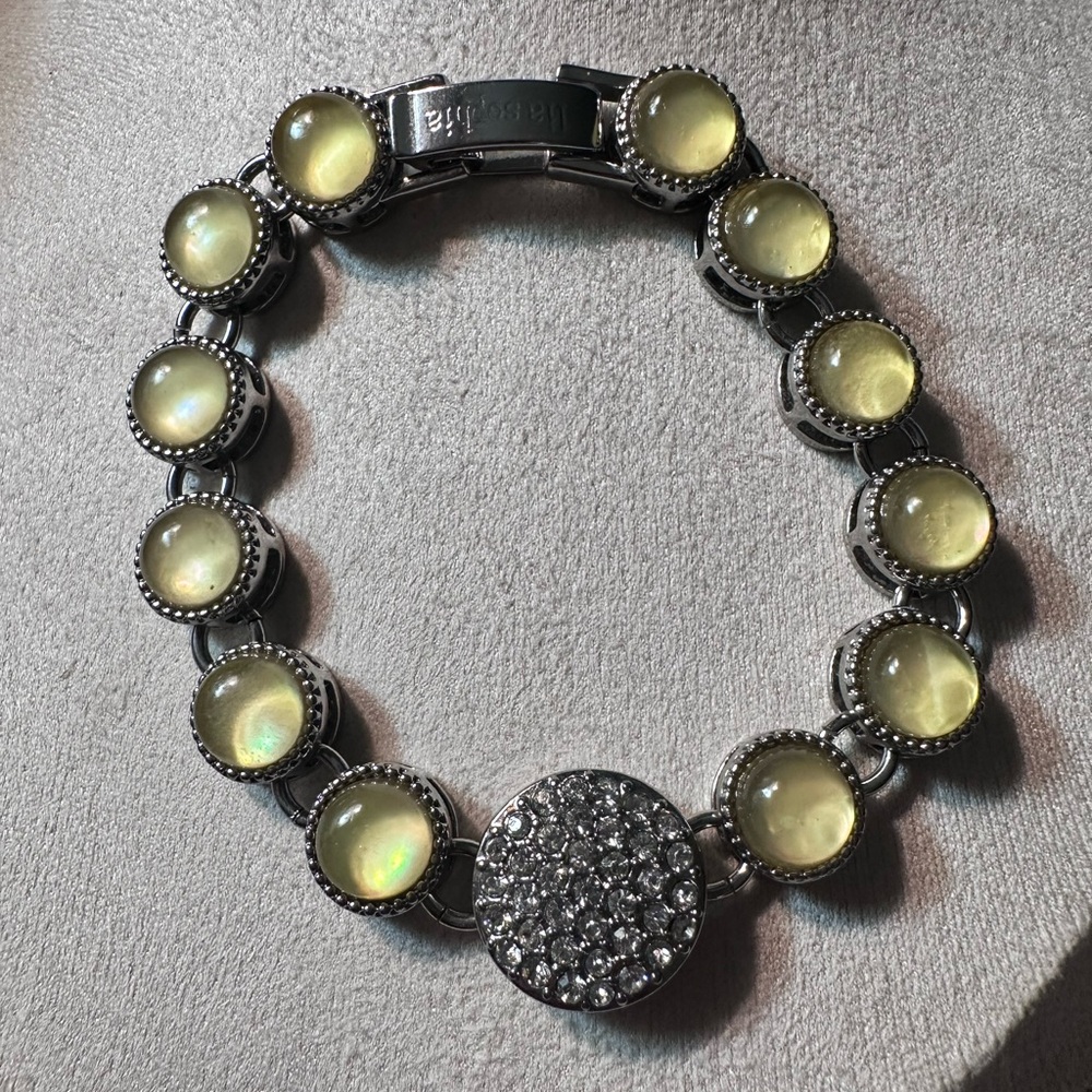 Lia Sophia Yellow and Silver Bracelet with Elegant Design
